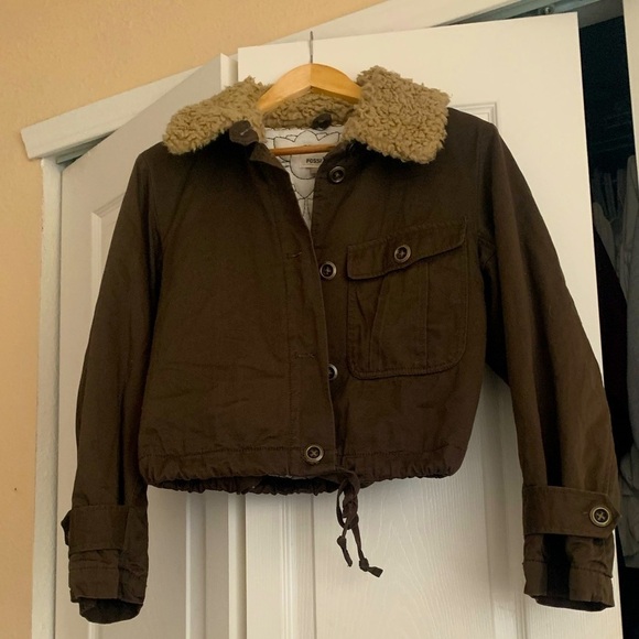 Fossil Jackets & Blazers - Fossil Sherpa collar jacket